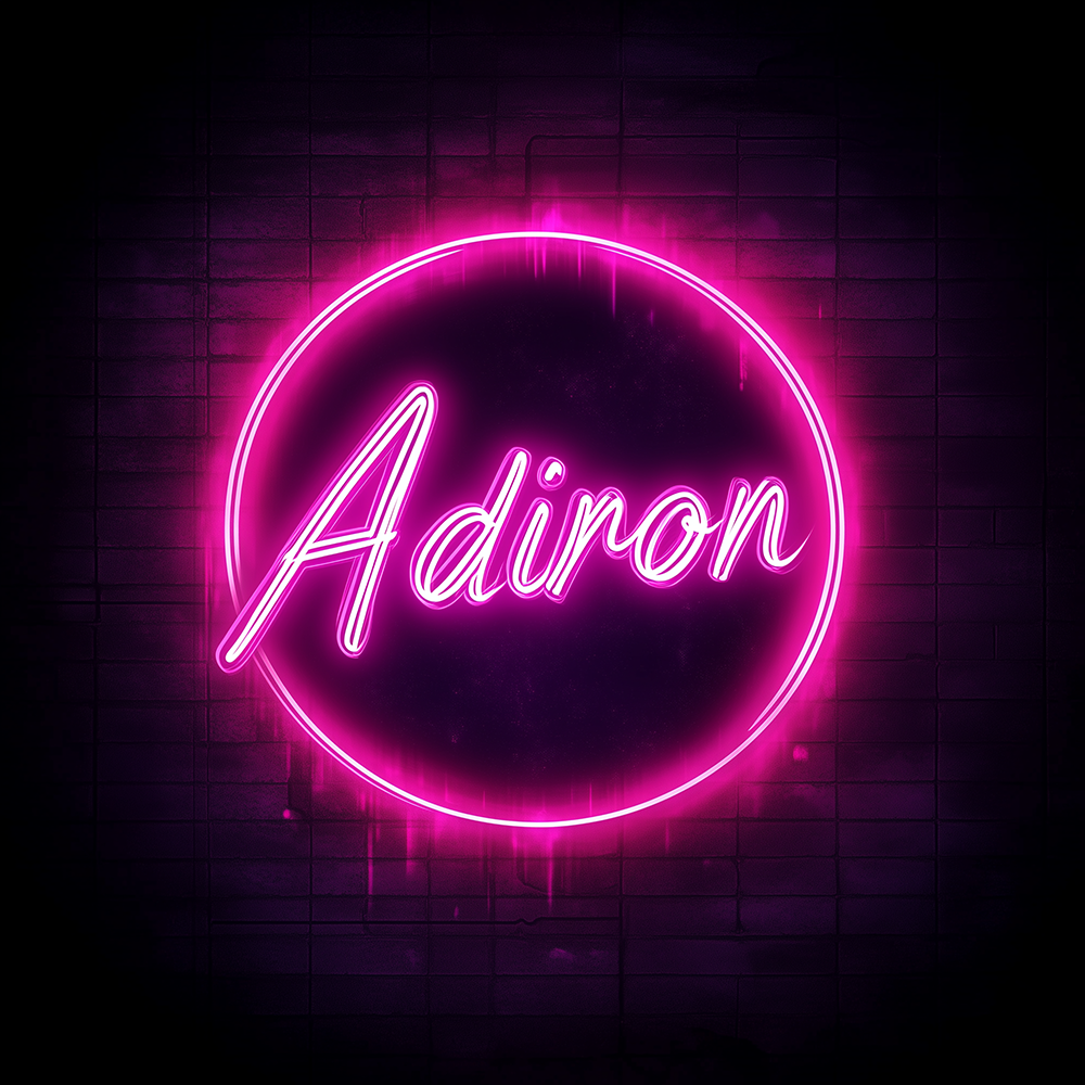 Album Art: Adiron Neon Logo
